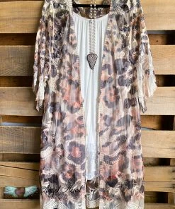 Origami AHB EXCLUSIVE: More Than Just A Friend Lace Kimono - Leopard