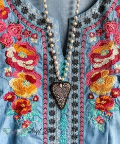 Andree What's New AHB EXCLUSIVE: Fashion Life Top - Lt. Denim