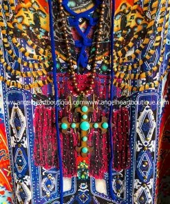 Trendology What's New AHB EXCLUSIVE: Flower Child Oversized Sheer Tunic - Red Mix