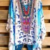 Trendology AHB EXCLUSIVE: Flower Child Sheer Oversized Tunic - Sky What's New