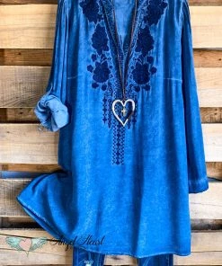 Andree By Unit What's New AHB EXCLUSIVE: Here When You Need Me Dress - Denim Blue