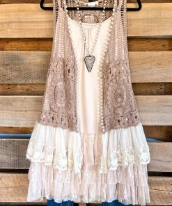 Sassy Bling AHB EXCLUSIVE: Only The Young Vest - Mocha -100% COTTON What's New