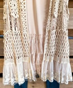 Sassy Bling AHB EXCLUSIVE: The First Resort Vest - Beige - 100% COTTON What's New