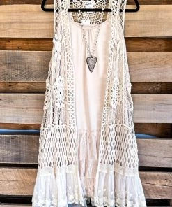 Sassy Bling AHB EXCLUSIVE: The First Resort Vest - Beige - 100% COTTON What's New