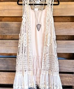 Sassy Bling AHB EXCLUSIVE: The First Resort Vest - Beige - 100% COTTON What's New
