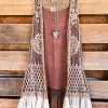 Sassy Bling What's New AHB EXCLUSIVE: The First Resort Vest - Mocha - 100% COTTON
