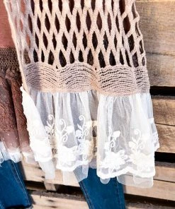 Sassy Bling What's New AHB EXCLUSIVE: The First Resort Vest - Mocha - 100% COTTON