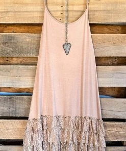 Sassybling What's New AHB EXCLUSIVE: Lovely Life Extender Slip On Dress - Mocha