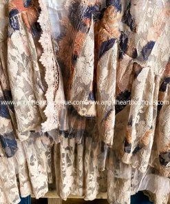 Origami What's New AHB EXCLUSIVE: One More Time Long Kimono Lace - Leopard