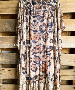 Origami What's New AHB EXCLUSIVE: One More Time Long Kimono Lace - Leopard