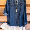 Origami AHB EXCLUSIVE: Denim & Lace Tunic - Jeans - 100% COTTON What's New