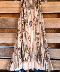 Origami AHB EXCLUSIVE: Counting The Stars Vest - Taupe/Yellow/Floral What's New