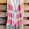 Umgee Boho Valley Vest - Rose - SALE