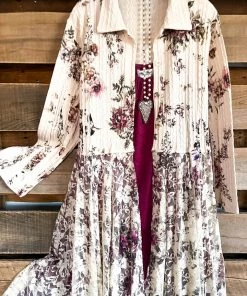 Origami AHB EXCLUSIVE: Angel In You Sweater Cardigan - Natural/Floral