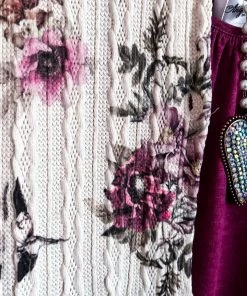 Origami AHB EXCLUSIVE: Angel In You Sweater Cardigan - Natural/Floral