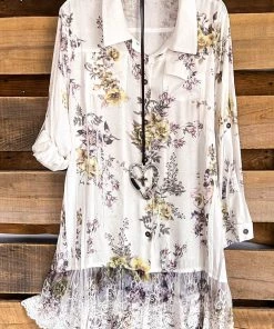 Origami What's New AHB EXCLUSIVE: Mindfulness Harmony Top - Ivory/Yellow