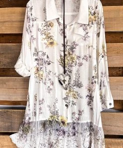 Origami What's New AHB EXCLUSIVE: Mindfulness Harmony Top - Ivory/Yellow