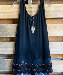 Origami Layers And Love Tank With Stones - Black/Stone What's New