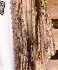Angel Heart Boutique What's New AHB EXCLUSIVE: Embrace The Joy Cardigan - Taupe/Yellow Flower