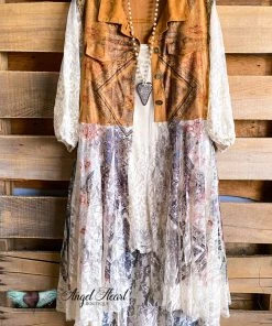 Origami AHB EXCLUSIVE: Fashion Forward Suede Vest - Taupe/Brown - SALE