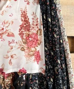 Umgee Please Don't Go Top - Black/Cream - SALE