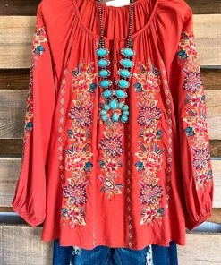 Andree AHB EXCLUSIVE: Nothing Left But You Blouse - Rust What's New