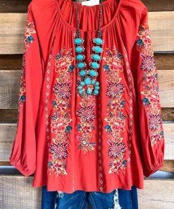 Andree AHB EXCLUSIVE: Nothing Left But You Blouse - Rust What's New