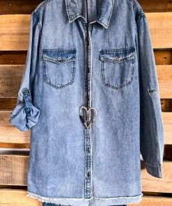 Umgee What's New So Real Denim Dress - Denim