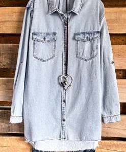 Umgee What's New So Real Denim Dress - LT. Denim