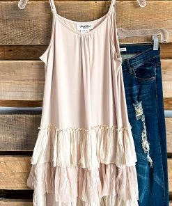 Sassy Bling AHB EXCLUSIVE: Dwell With Passion Dress/Tunic - Beige - (TWO PIECES) What's New