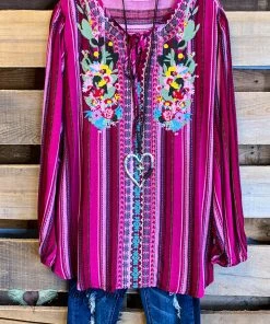 Andree AHB EXCLUSIVE: Western Vibes Top - Magenta - SALE
