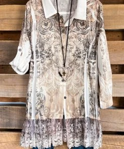 Origami AHB EXCLUSIVE: Mindfulness Harmony Top - Ivory/7TP