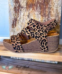Blowfish Staying Up Late Wedges - Leopard