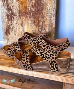 Blowfish Staying Up Late Wedges - Leopard