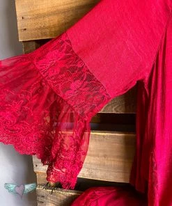 Sassybling What's New AHB EXCLUSIVE: Spring Sighting Tunic/Dress- Crimson