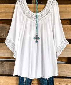 Asha AHB EXCLUSIVE - Feeling Free Tunic - White - SALE