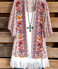 Andree What's New On My Own Time Cardigan - Ivory Rust