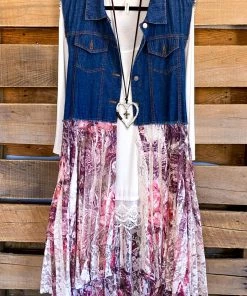 Origami AHB EXCLUSIVE: All The While Vest - Denim/Plum