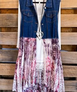 Origami AHB EXCLUSIVE: All The While Vest - Denim/Plum