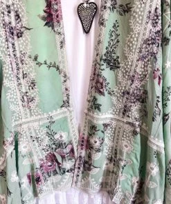 Origami AHB EXCLUSIVE: Something Good Is Coming Cardigan - Mint/Floral