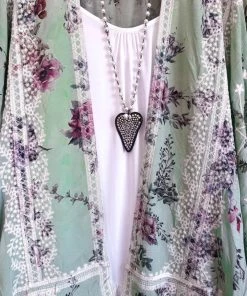 Origami AHB EXCLUSIVE: Something Good Is Coming Cardigan - Mint/Floral