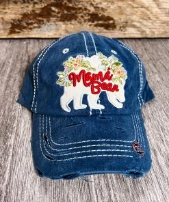 Too Too Hat Mama Bear Floral Ball Cap - Blue What's New