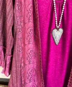 Sassybling AHB EXCLUSIVE: Champagne In The City Cardigan - Maroon