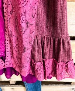 Sassybling AHB EXCLUSIVE: Champagne In The City Cardigan - Maroon