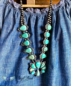 A&A AHB EXCLUSIVE: Find My Pearls Tunic - Denim - 100% COTTON - SALE
