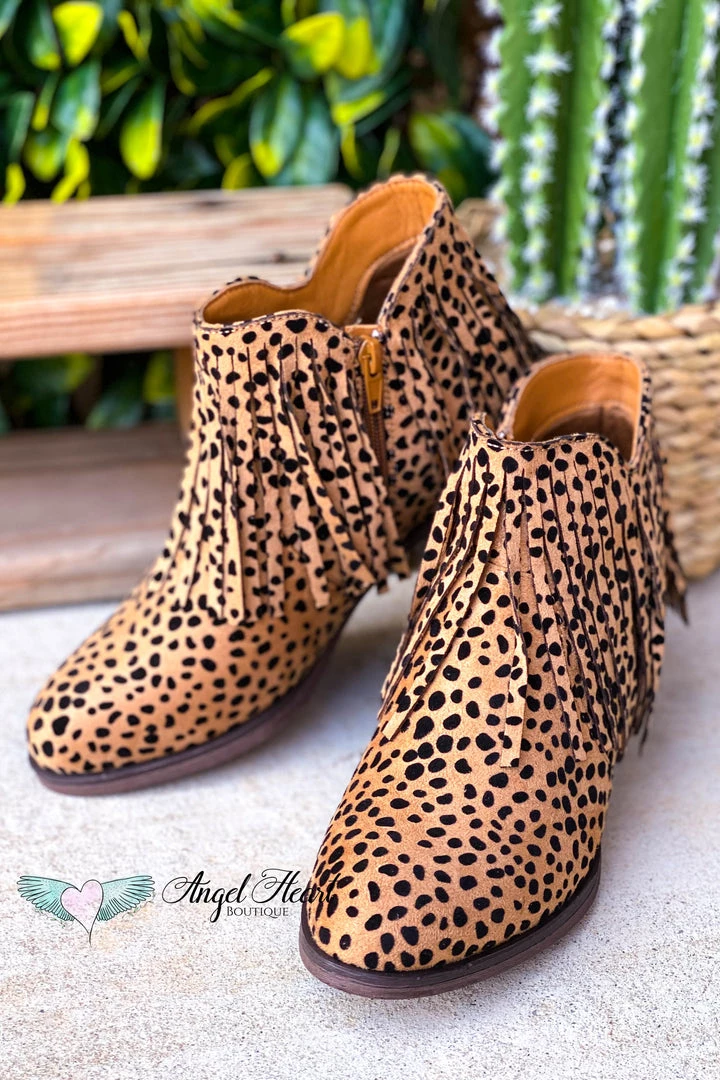 Olem Shoe What's New She Will Be Loved Booties - Cheetah Print 5 Olem Shoe What's New She Will Be Loved Booties - Cheetah Print