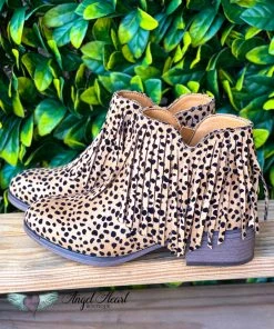 Olem Shoe What's New She Will Be Loved Booties - Cheetah Print