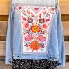 Andree What's New A Walk On The Floral Side Jacket - Denim - 100% COTTON