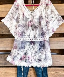Origami AHB EXCLUSIVE: You'll Be In My Heart Top - Ivory/Floral What's New