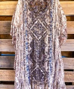 Origami AHB EXCLUSIVE: One More Time Long Kimono Lace - Taupe/Brown